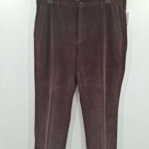 Brooks Brothers "346" Clark Corduroy Dark Brown‎ Pants 40x30 NWT